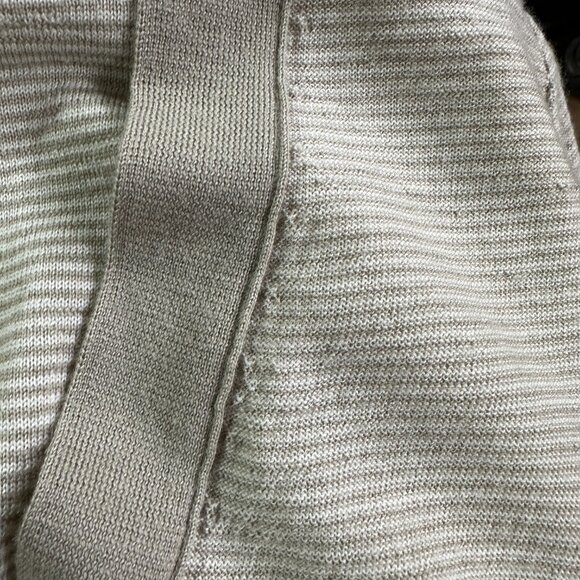 J. Crew Deep V-Neck Merino Wool Lightweight Cardigan in Taupe, Size Small - Picture 6 of 8